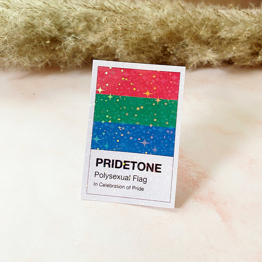 Pridetone Polysexual Pride Flag | Pride Sticker — Cheeky Peach Designs
