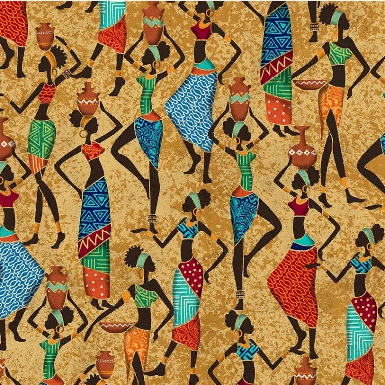 Michael Miller - Kenya - African Women - CX9988-MULT-D — Cottage Quilting Ltd.