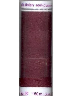 Mettler Silk-finish 50wt Solid Cotton Thread 164yd/150m Beet Red — Cottage Quilting Ltd.
