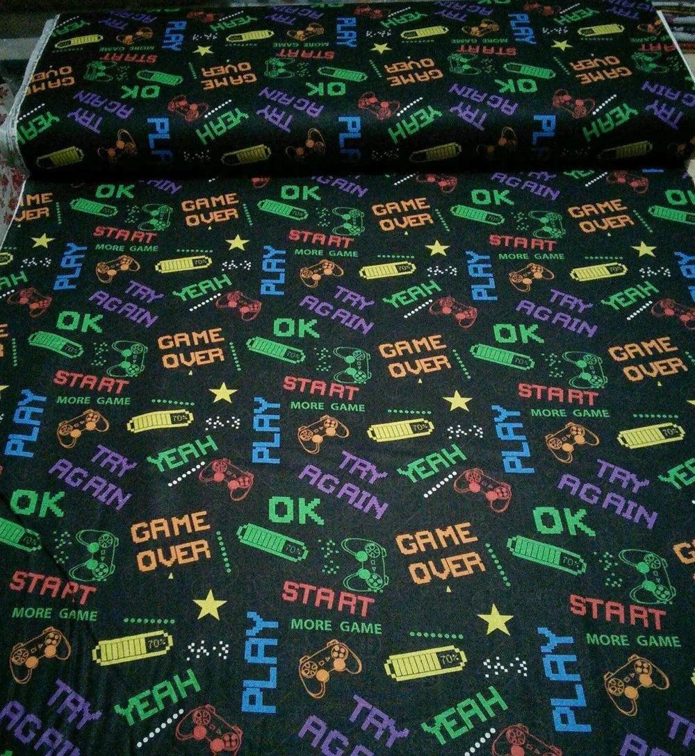 Tossed Games - Quilters Choice - CQ504//GRY — Cottage Quilting Ltd.