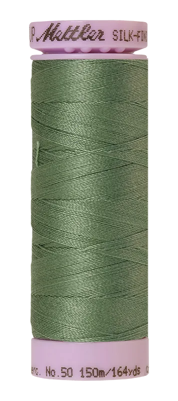 Mettler Silk-finish 50wt Solid Cotton Thread 164yd/150m Palm Leaf — Cottage Quilting Ltd.