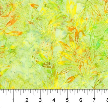 Banyan Batiks - Bamboo Pavilion - Lime Green Leaves - 80771-51 — Cottage Quilting Ltd.