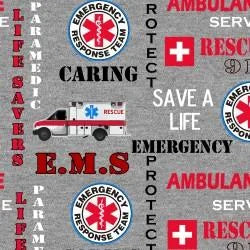 Sykel Enterprise- Hometown Heros- Grey- 1181-RES — Cottage Quilting Ltd.