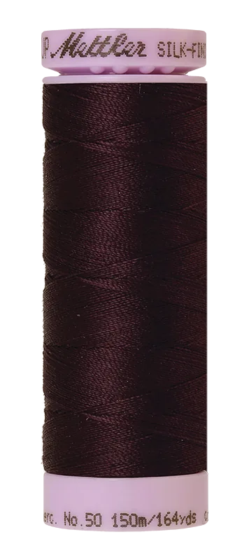 Mettler Silk-finish 50wt Solid Cotton Thread 164yd/150m Plum Perfect — Cottage Quilting Ltd.