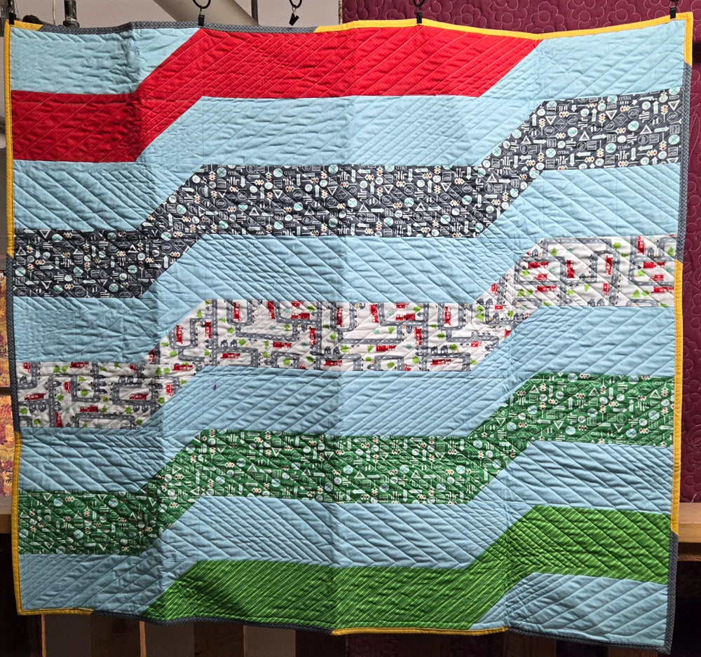 Store Sample- Baby Quilt- Transport — Cottage Quilting Ltd.