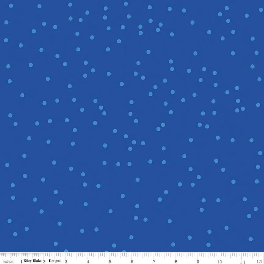 Riley Blake - On the Dot - Royal — Cottage Quilting Ltd.