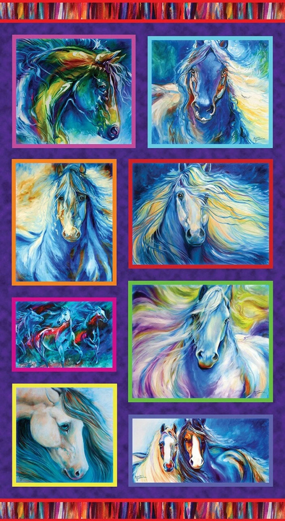 Painted Horses Panel - Benartex #2 — Cottage Quilting Ltd.