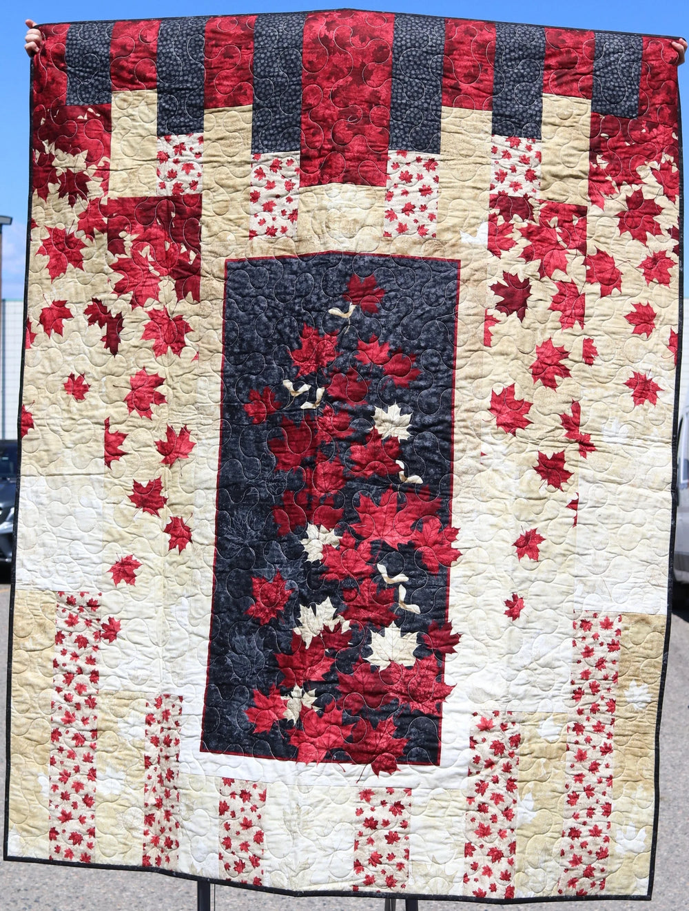 Store Sample- Twin Quilt- Canada Panel — Cottage Quilting Ltd.