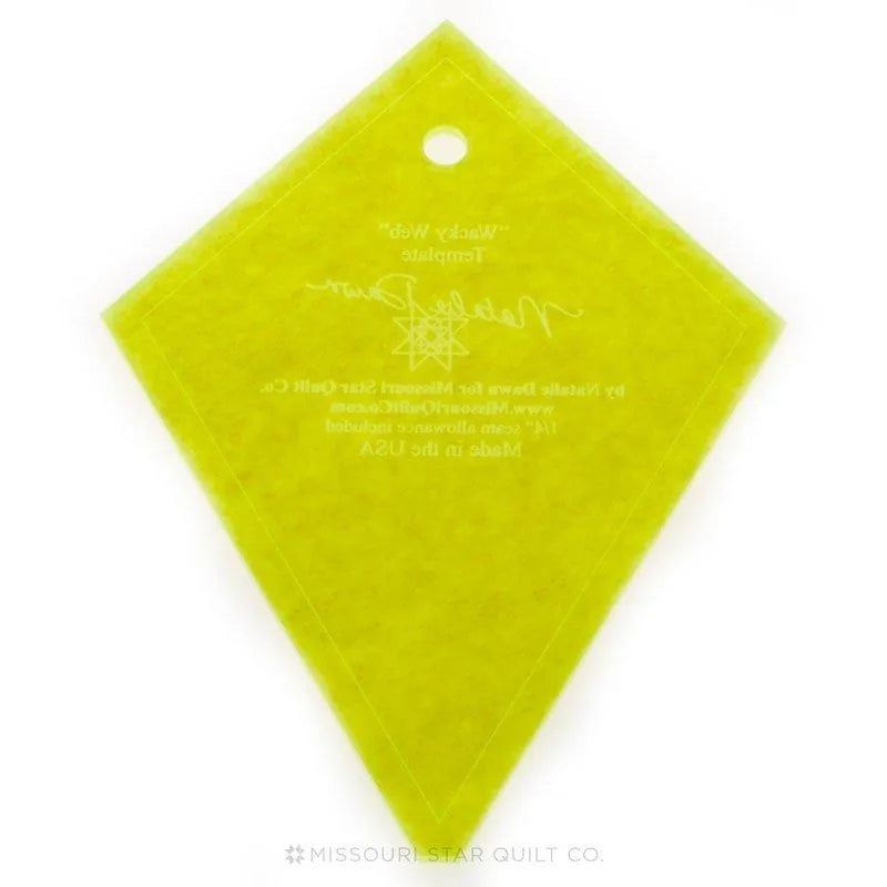 Missouri Star 5" Wacky Web (Periwinkle) Template — Cottage Quilting Ltd.
