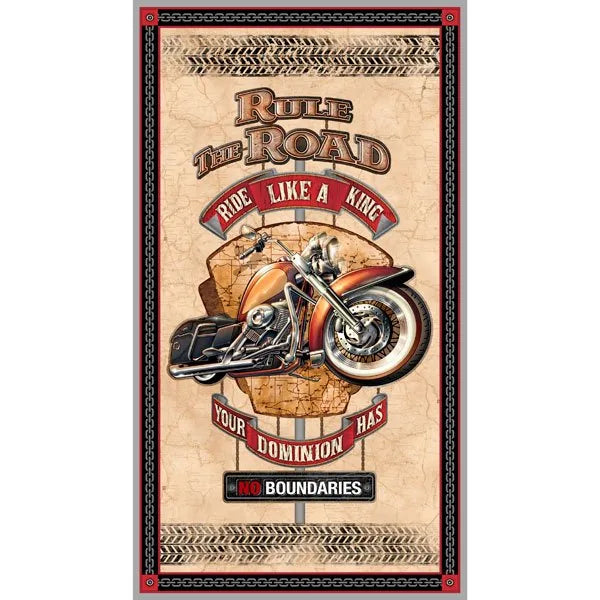Rule The Road Panel- 2287Cream — Cottage Quilting Ltd.