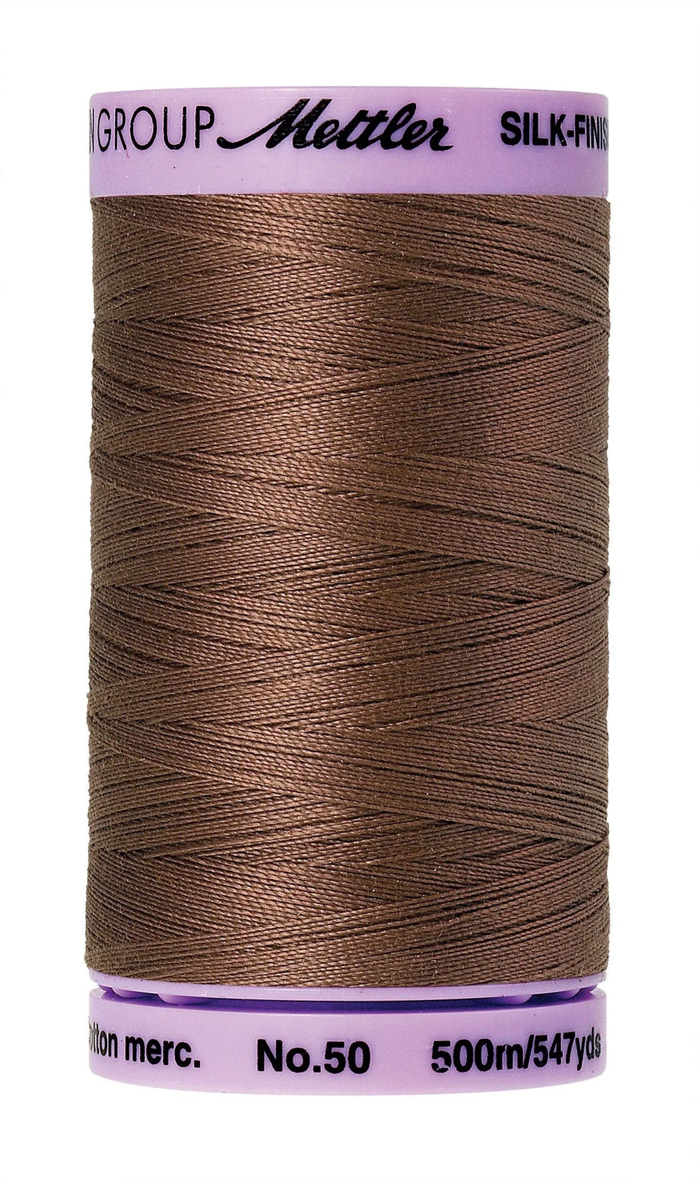 Mettler Silk-Finish 50wt Solid Cotton Thread 547yd/500M Espresso — Cottage Quilting Ltd.