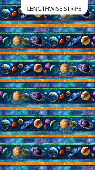 Universe - Adrian Chesterman - Planets Border - DP24855-48 — Cottage Quilting Ltd.