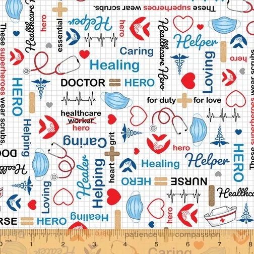 Calling All Nurses- Windham Fabrics- 52528-1 — Cottage Quilting Ltd.