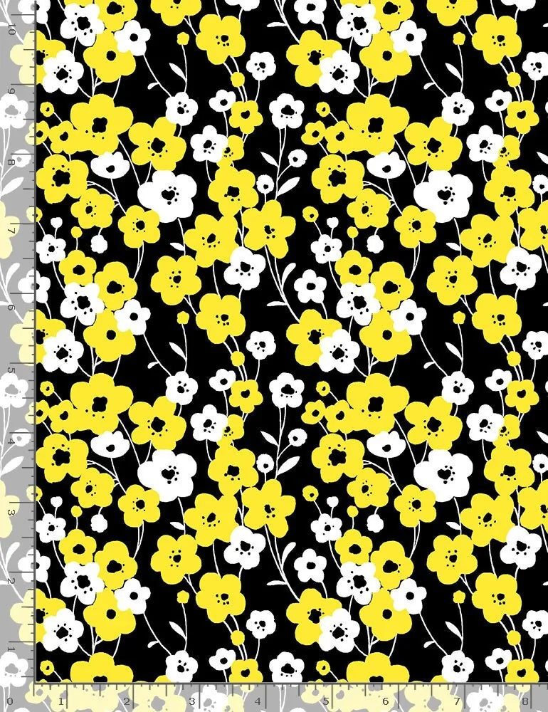 Timeless Treasures TRIO-C1266 - Black — Cottage Quilting Ltd.