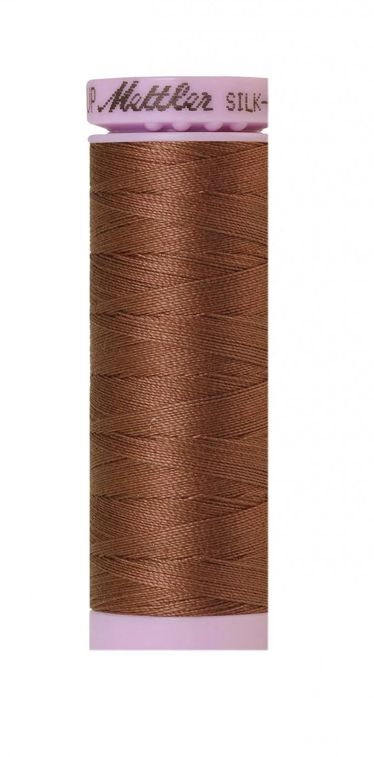 Mettler Silk-finish 50wt Solid Cotton Thread 164yd/150m Clove — Cottage Quilting Ltd.