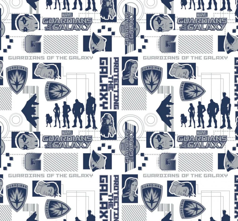 Marvel Guardians of the Galaxy - Silhouttes - Blue — Cottage Quilting Ltd.