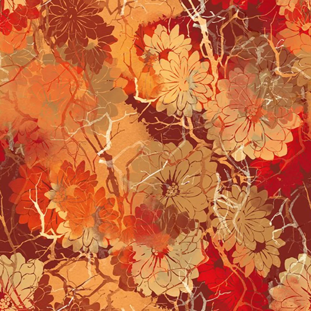 Jason Yenter - Reflections of Autumn II - Mums - 25RA-1 — Cottage Quilting Ltd.