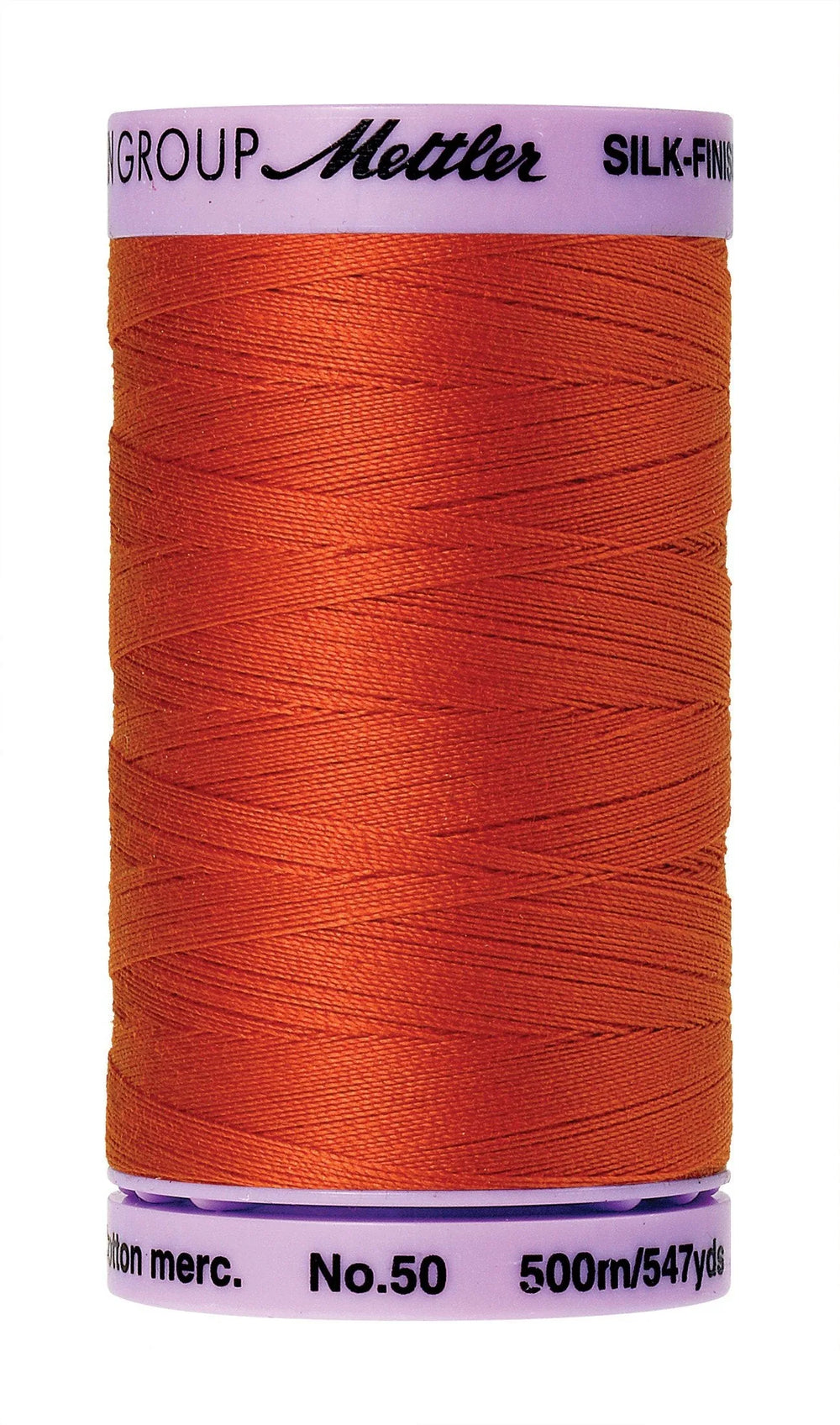 Mettler Silk-Finish 50wt Solid Cotton Thread 547yd/500M Paprika — Cottage Quilting Ltd.