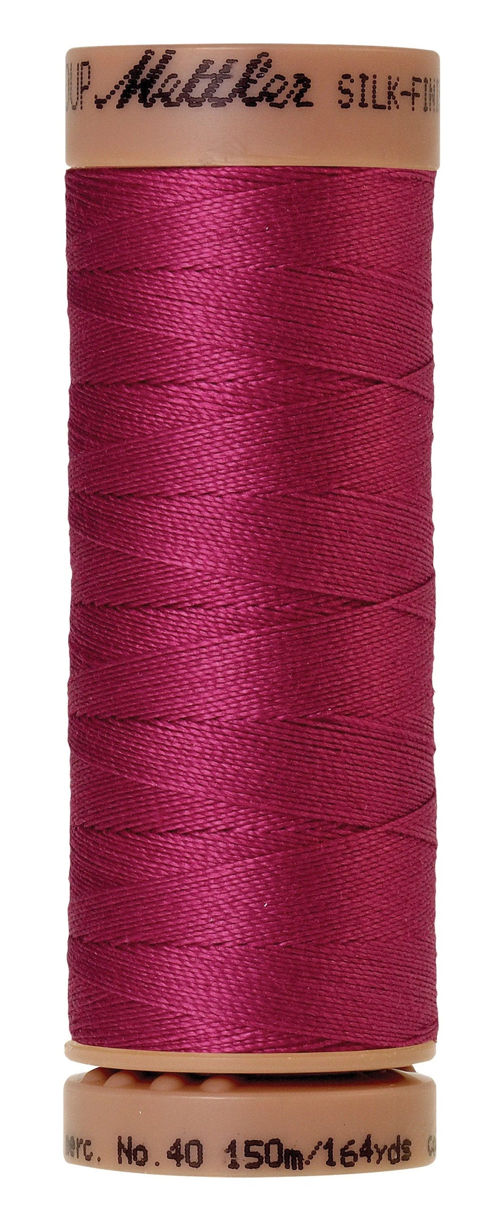 Mettler Silk-Finish 40wt Solid Cotton Thread 164yd/150M Peony — Cottage Quilting Ltd.