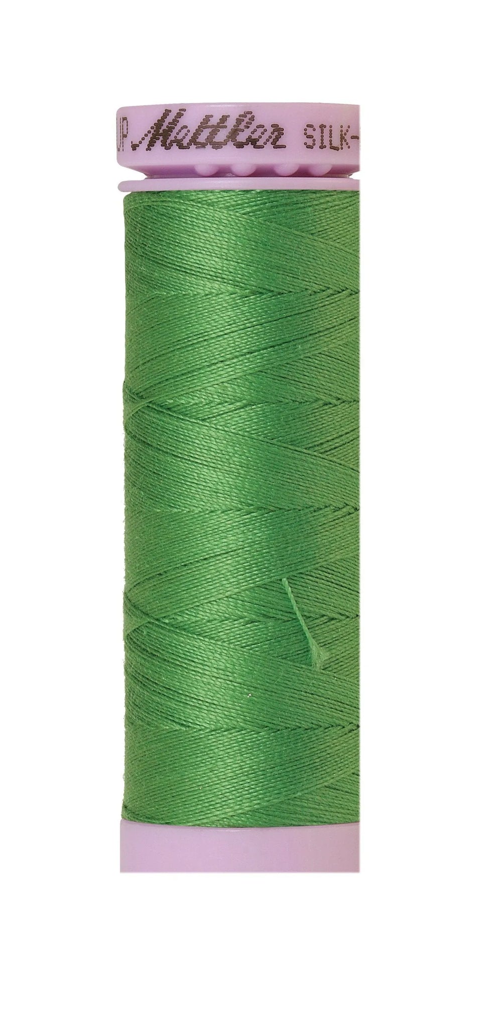 Mettler Silk-Finish 50wt Solid Cotton Thread 164yd/150M Green — Cottage Quilting Ltd.