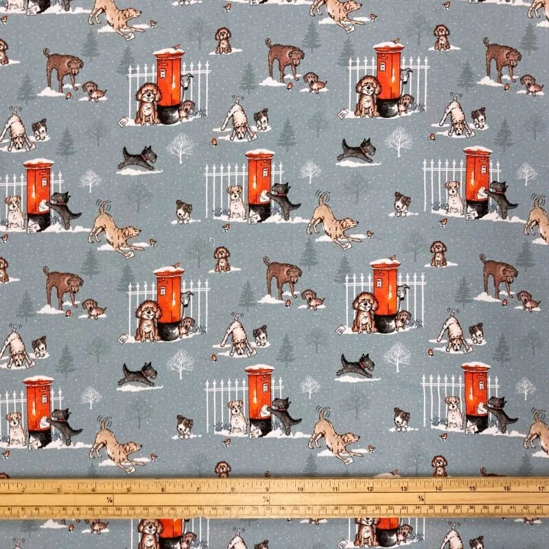 Winter Moon by Susan Wheeler - Dogs Post — Cottage Quilting Ltd.
