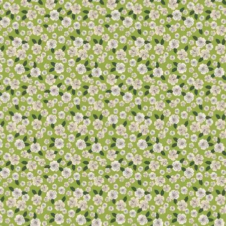 Riley Blake Floral Gardens Blossoms Vert C14363R-GREEN
