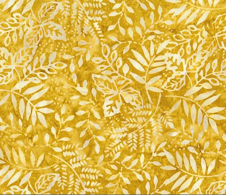 Banyan Batik - Painted Leaves - Golden State - 80364-53 — Cottage Quilting Ltd.