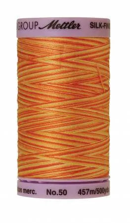 Mettler Silk-Finish 50wt Variegated Cotton Thread 500yd/457M Orange Ana — Cottage Quilting Ltd.