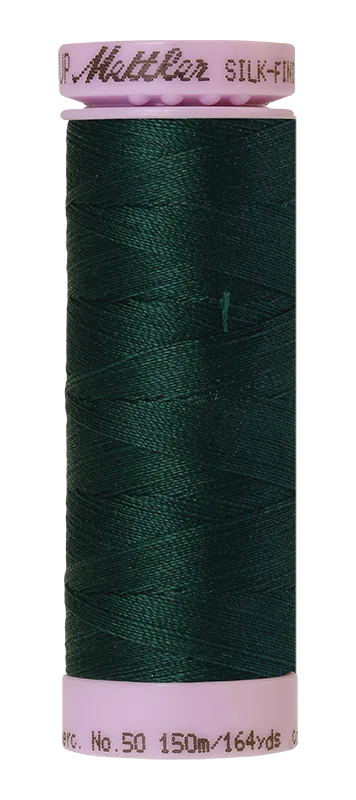Mettler Silk-finish 50wt Solid Cotton Thread 164yd/150m Swamp — Cottage Quilting Ltd.