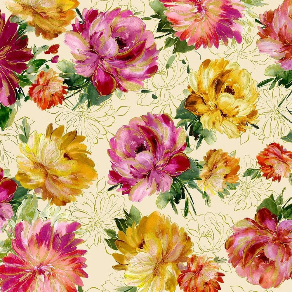 Fleur par Timeless Treasures - CM8280 Crème
