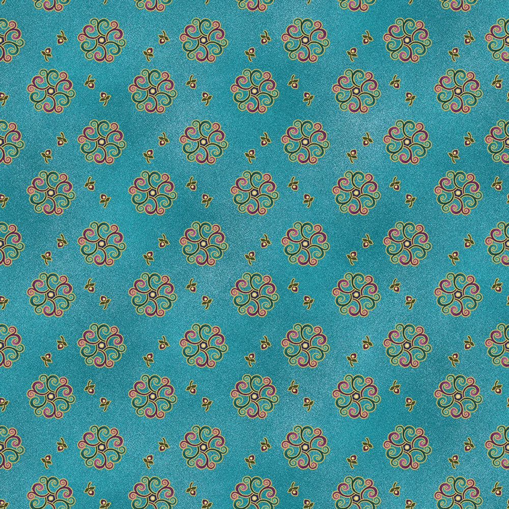 Shangri La par Painted Sky Studio - Bleu sarcelle