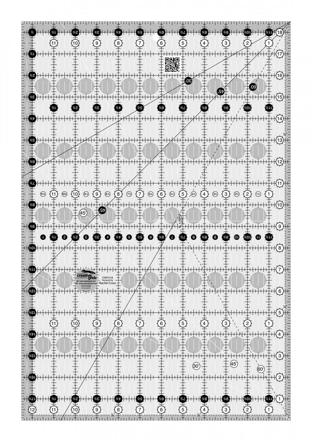 Règle Creative Grids 12 1/2 po x 18 1/2 po