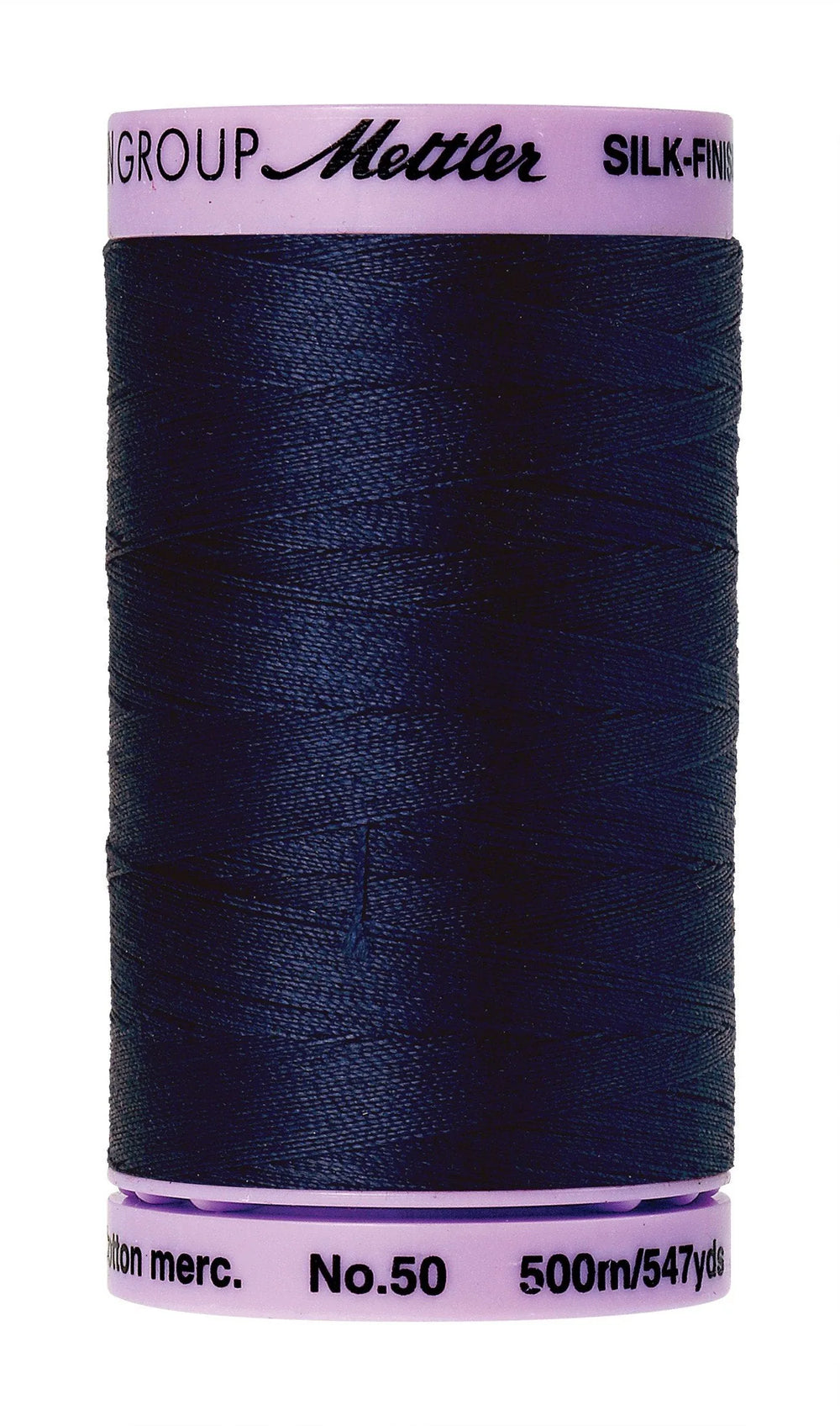 Mettler Silk-Finish 50wt Fil Coton Uni 547 vg/500M Marine