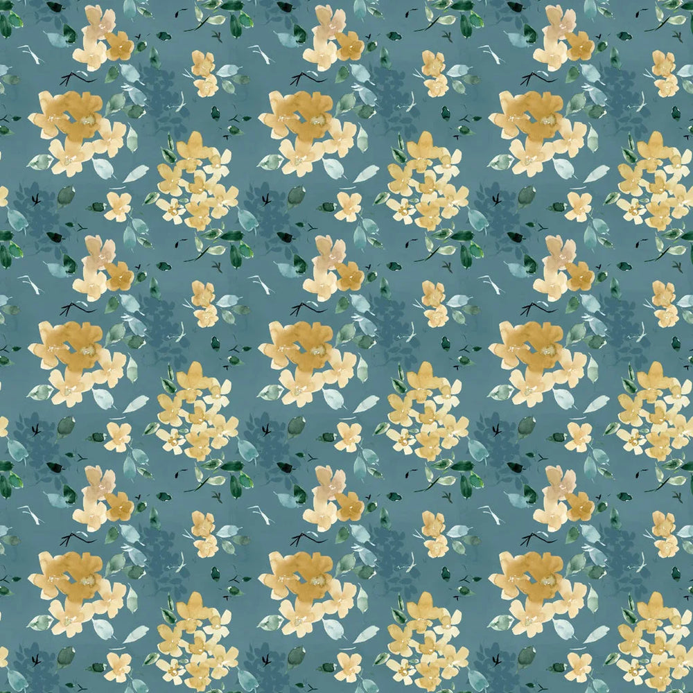 Stephanie Ryan - Golden Hour - Golden Petals Teal