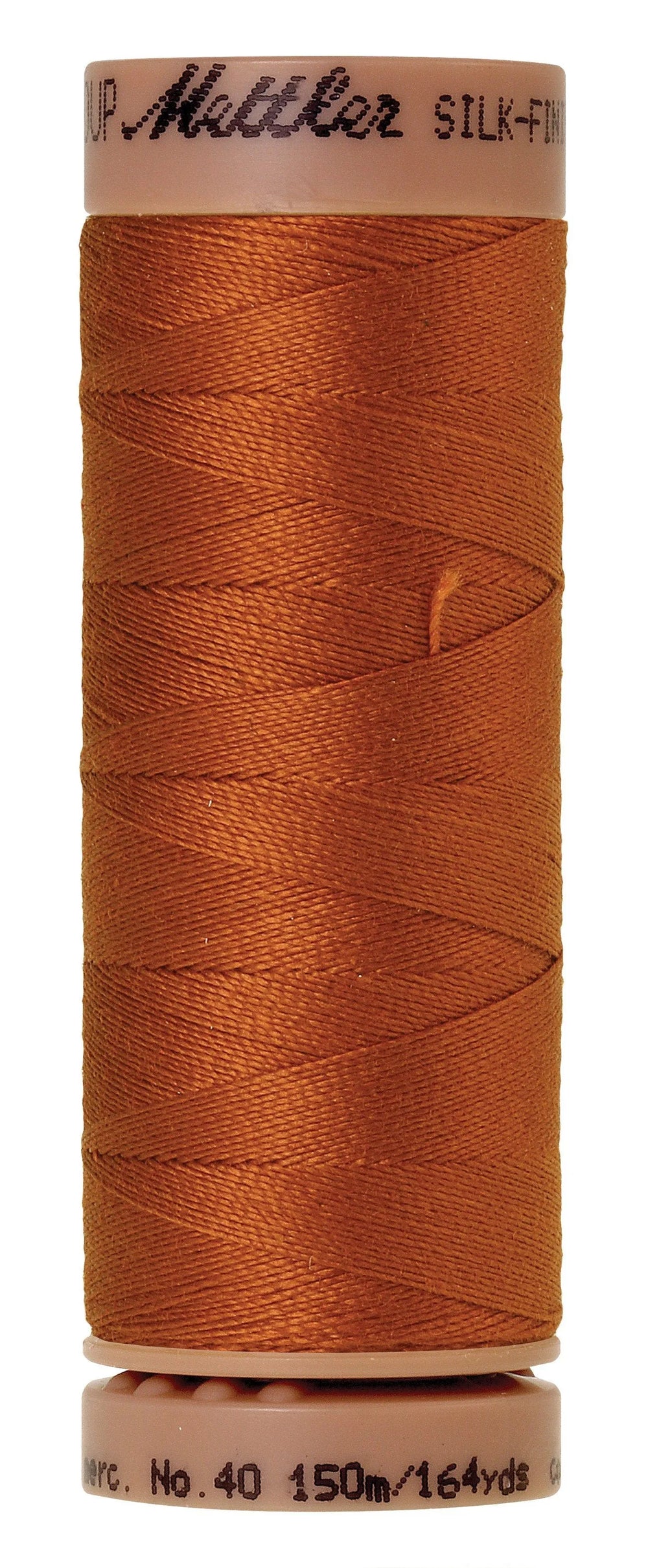 Fil Mettler Silk-Finish 40wt Coton Uni 164 vg/150 m Cuivre