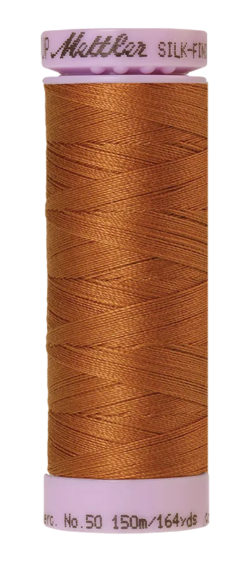 Mettler Silk-finish 50wt Solid Cotton Thread 164yd/150m Bronze