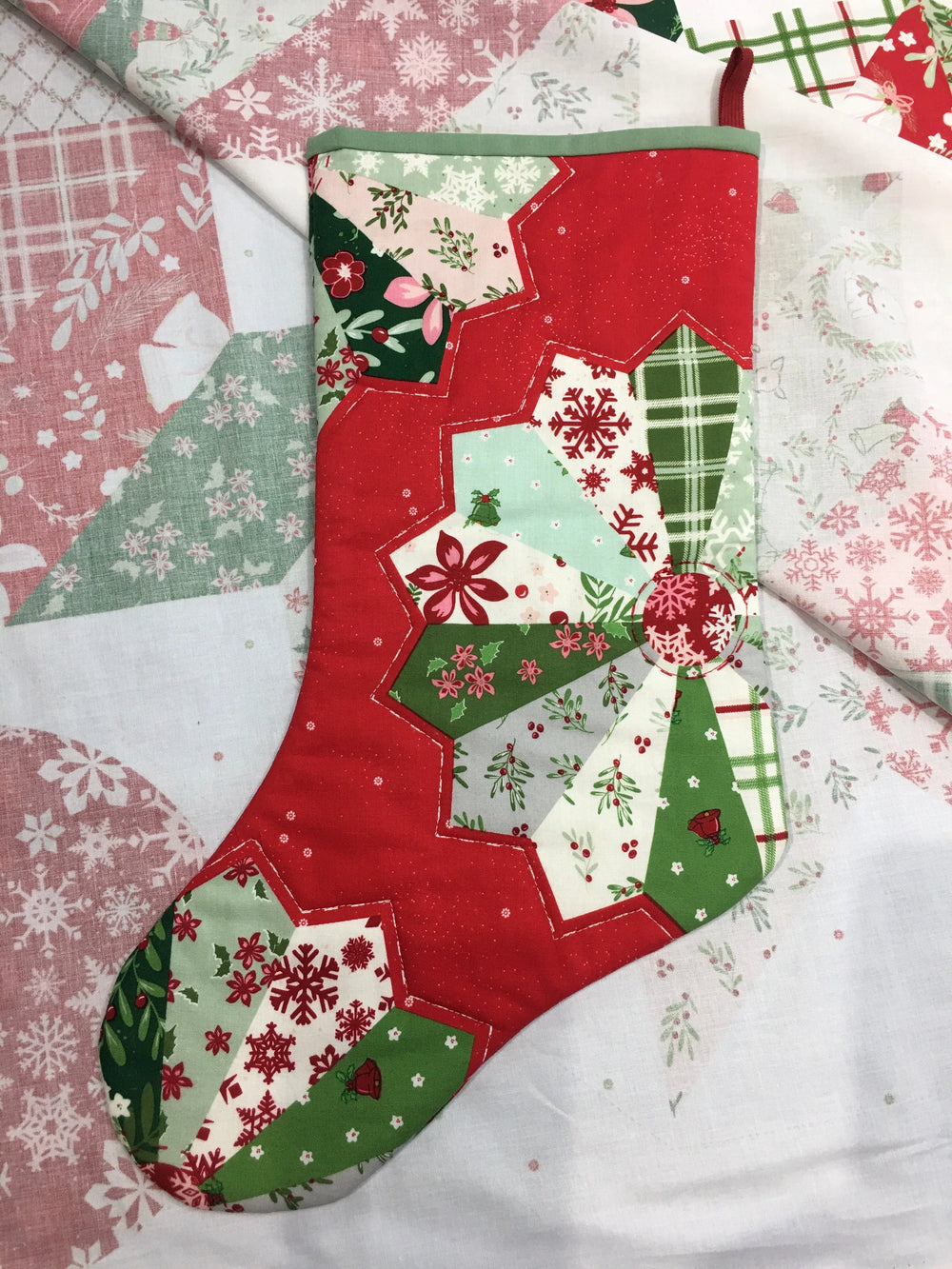Échantillon en magasin - Bas de Noël Mistletoe & Holly