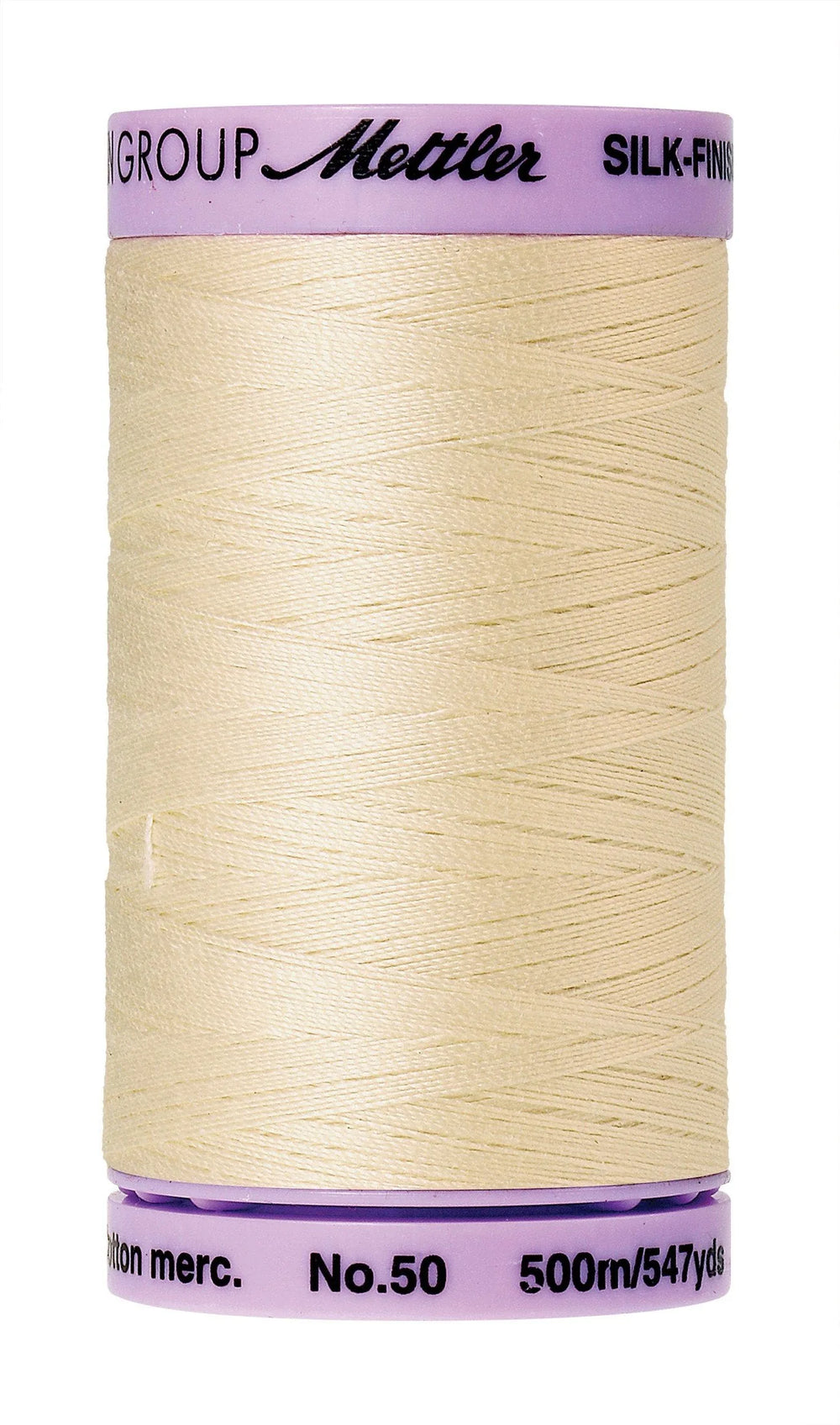 Fil de coton uni Mettler Silk-Finish 50wt 547yd/500M Muslin