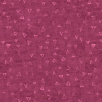 Stof - Basically - 4512-846 - Triangles Flottants Fuchsia