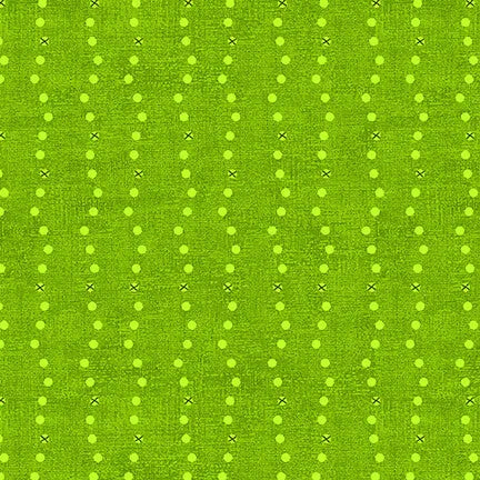 Stof - Basically - 4512-829 - Green Dotted Lines