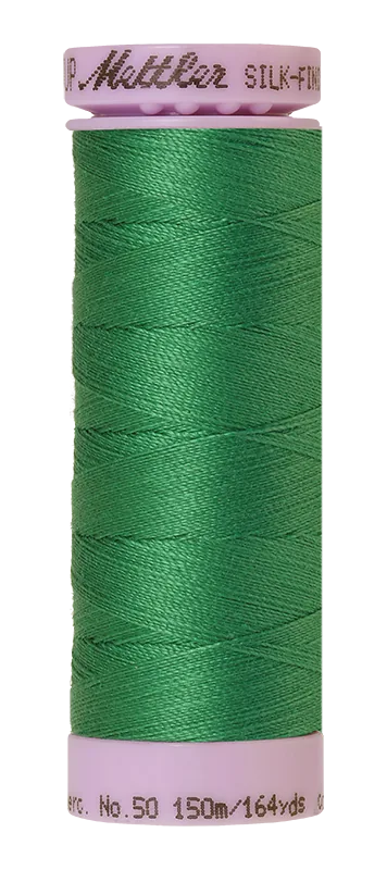Mettler Silk-finish 50wt Solid Cotton Thread 164yd/150m Kelley