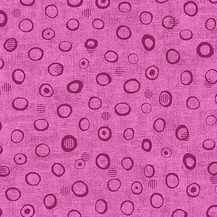 Stof - Basically - 4512-817 - Cercles Mauve