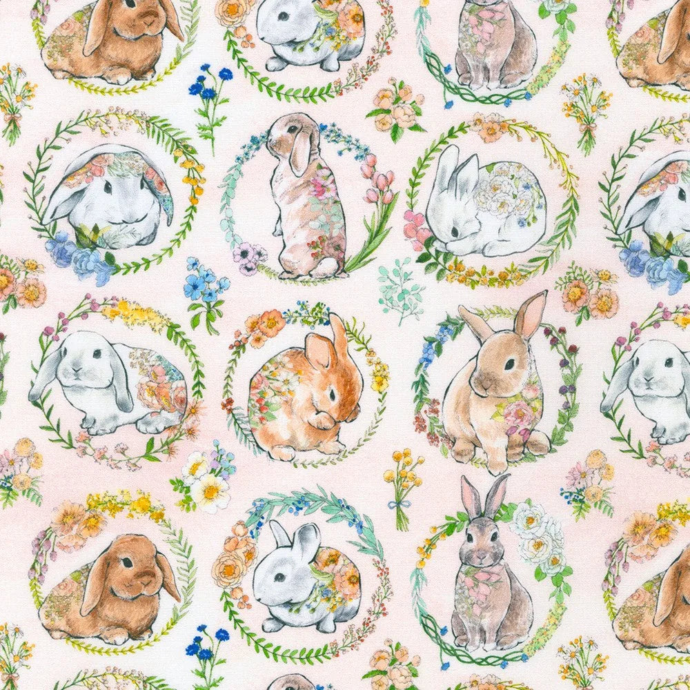 Robert Kaufman - Bunny Lane - 21654-96 - Blush