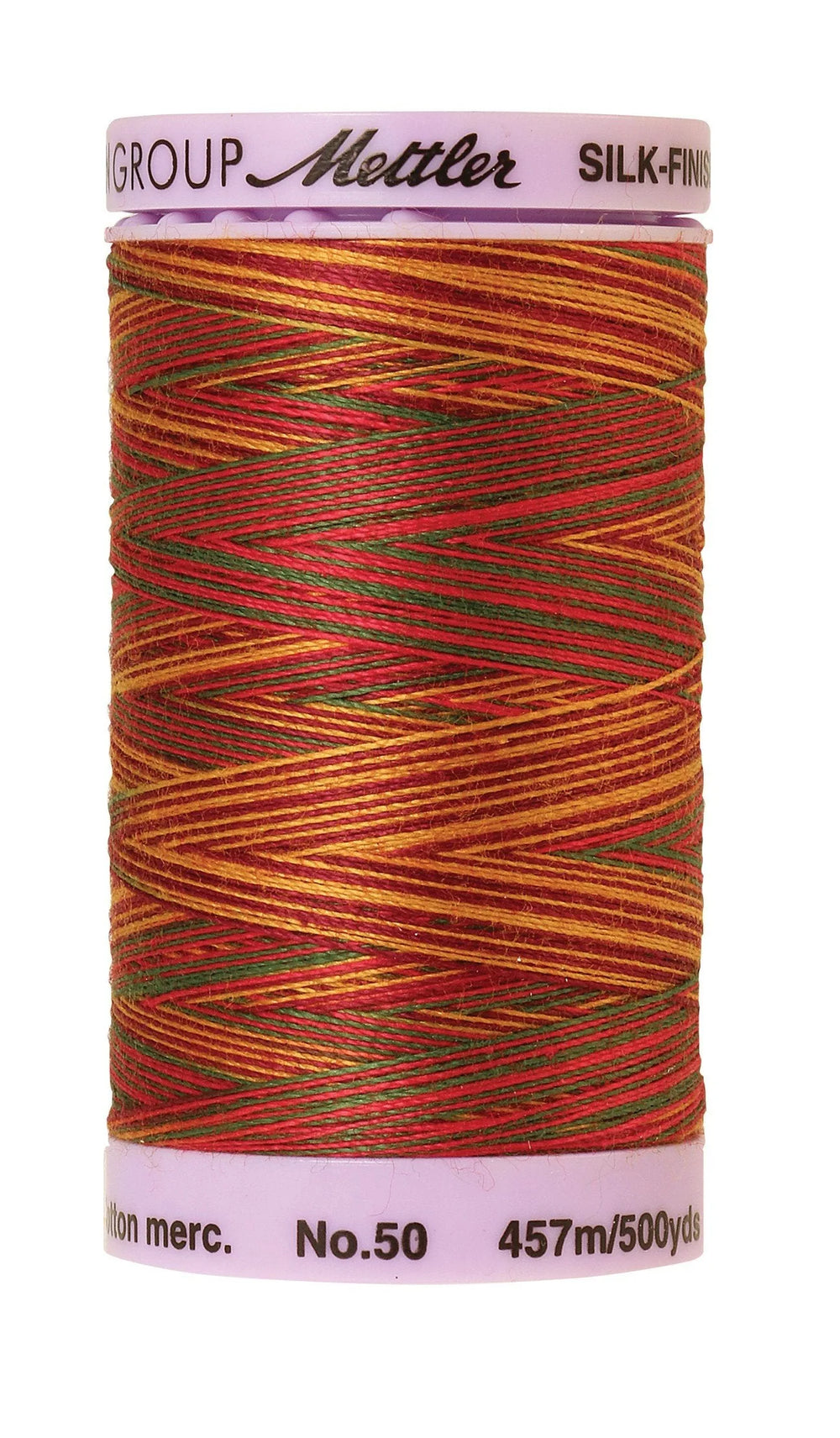 Fil de coton Mettler Silk-Finish 50wt Varié 500 vg/457 m Jardin de pavot