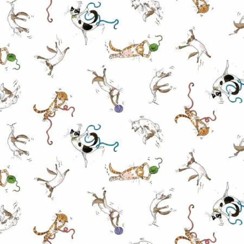 Clothworks Y3188-1 Blanc - Having A Ball