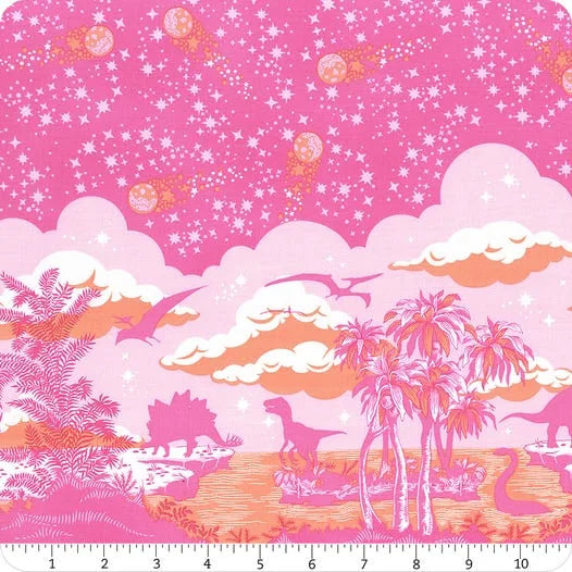 Tula Pink - Roar! Pluie de météores Rose PWTP226-BLUSH