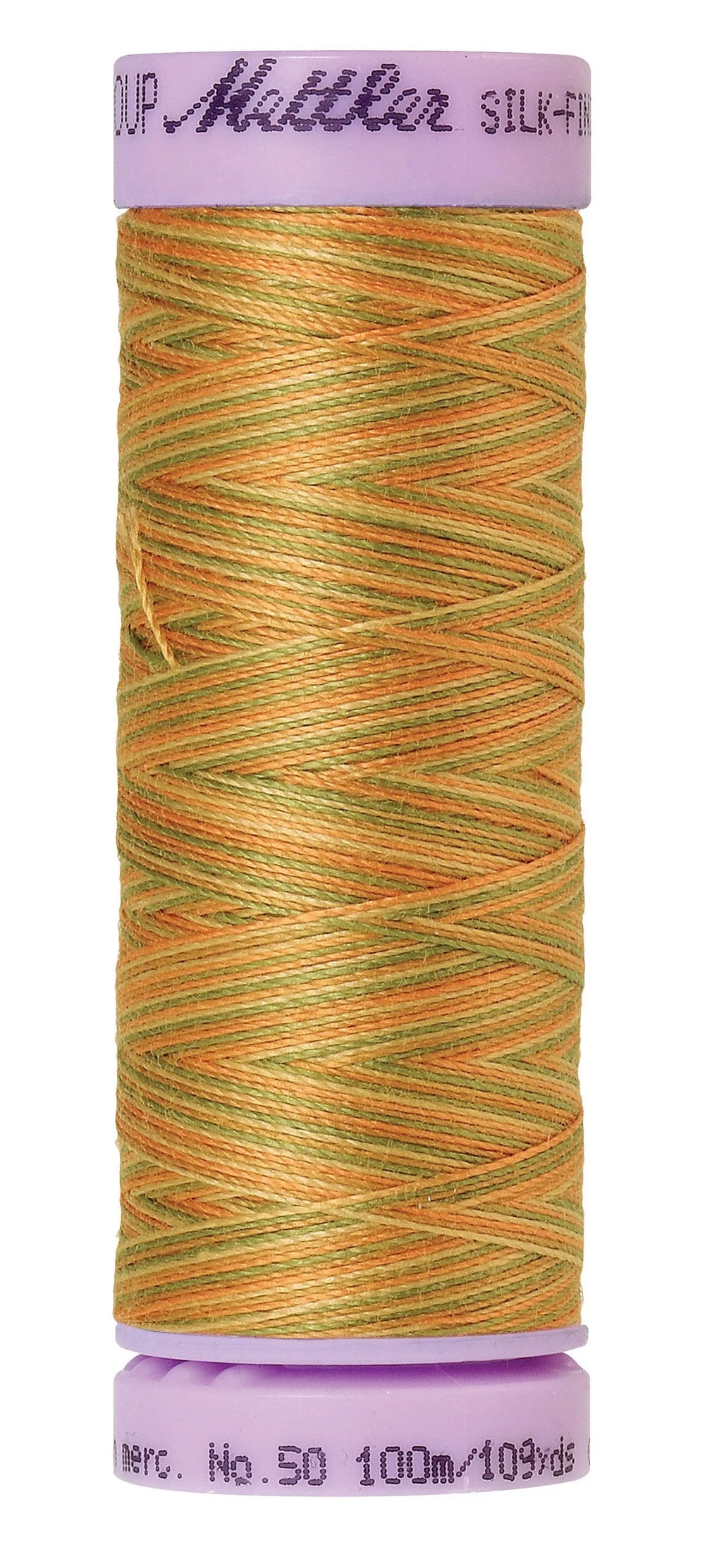Fil de coton Mettler Silk-Finish 50wt Variegated 109 vg/100 m Nouveaux champs