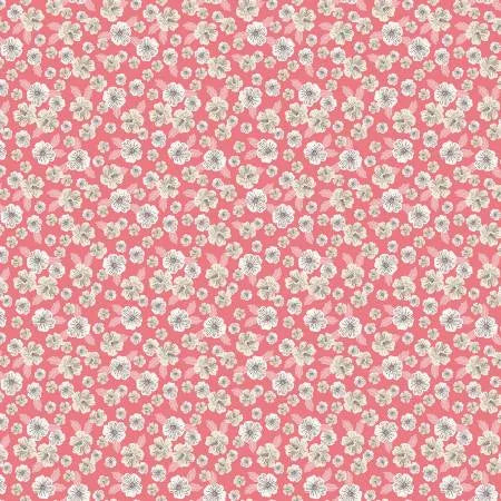 Riley Blake Floral Gardens Blossoms Rose C14363R-PINK