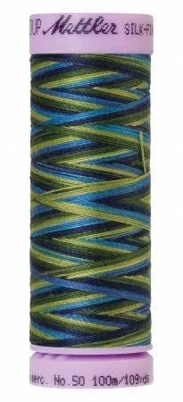 Fil de coton Mettler Silk-Finish 50wt Varié 109 vg/100 m Vue du lac