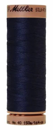 Mettler Silk-Finish 40wt Solid Cotton Thread 164yd/150M Navy